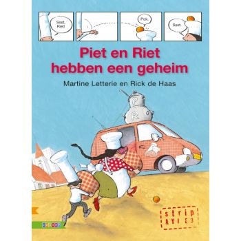Piet en Riet hebben een geheim strips voor beginnende lezers