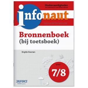 (1 ex.) Infonaut Bronnenboek groep 7 en 8 - studievaardigheden