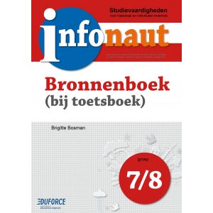 (1 ex.) Infonaut Bronnenboek groep 7 en 8 - studievaardigheden