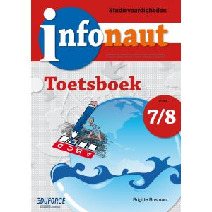 (1 ex.) Infonaut Toetsboek groep 7 en 8 - studievaardigheden