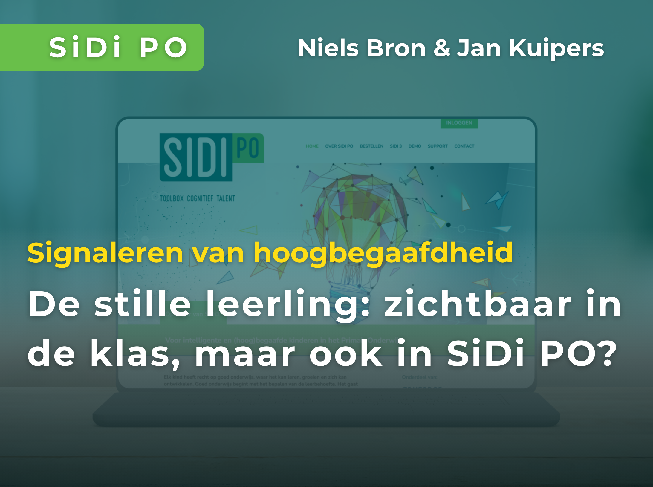 De stille leerling: zichtbaar in de klas, maar ook in SiDi PO?
